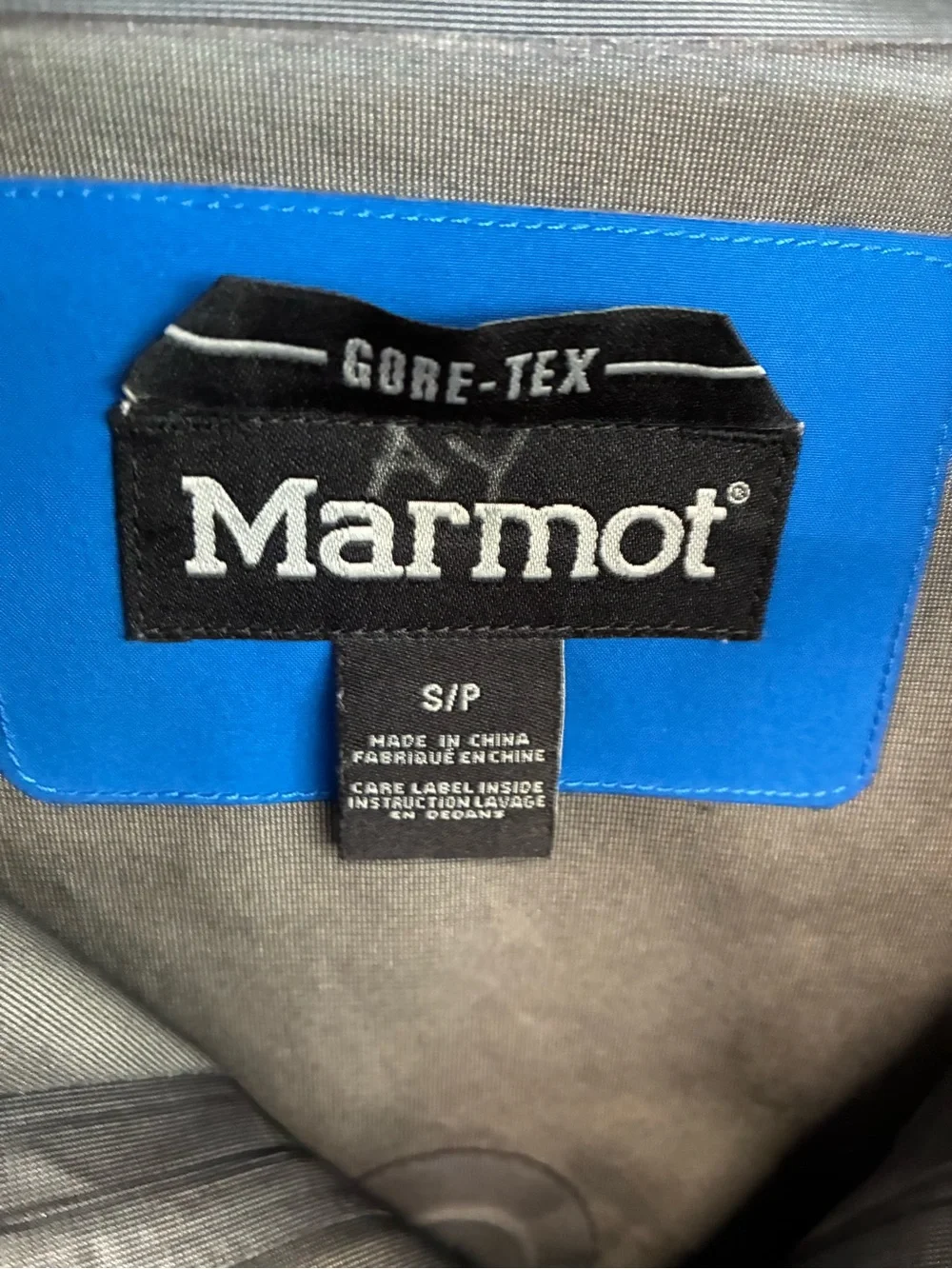 Marmot Spire Gore Tex Shell Jacket Sz S Navy Blue